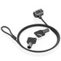 Aisens Cable de Seguridad ASLK-D40K04-BK Negro 1,5 m